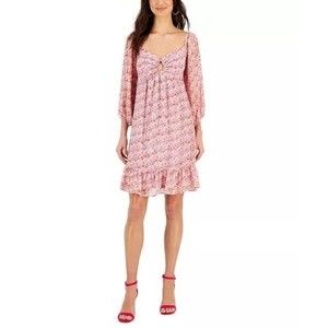 Taylor Petite Keyhole Sweetheart-Neck Floral Dress size 2